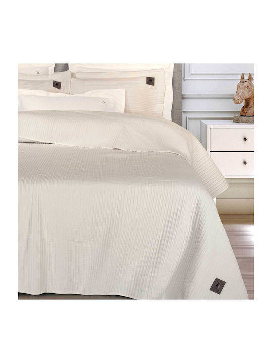 Greenwich Polo Club 4453 Coverlet Double Microfiber White 240x250cm