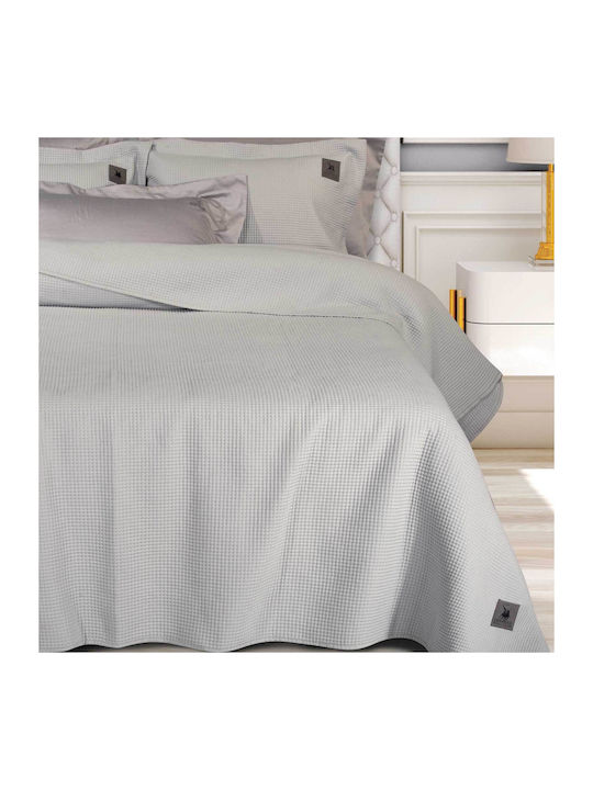 Greenwich Polo Club 3977 Κουβερλί Μονό Microfiber Light Grey 160x240cm