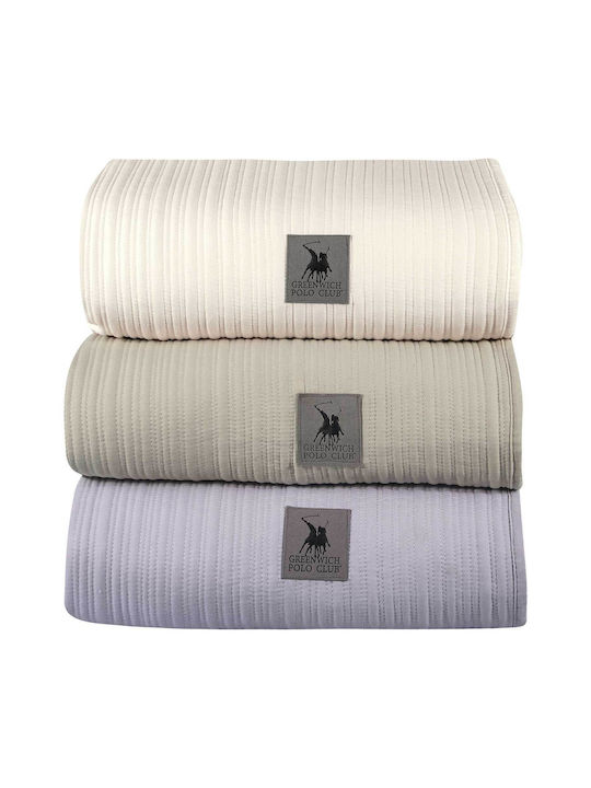 Greenwich Polo Club 4455 Coverlet Double Microfiber Taupe 240x250cm