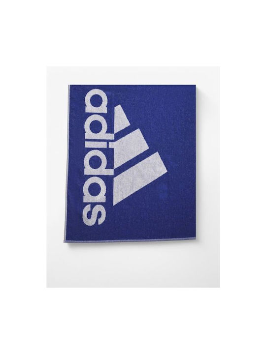 adidas L Покривка за фитнес Зала 100% памук Син 140x70см