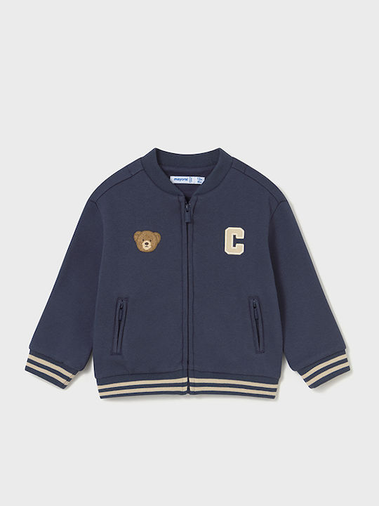 Kids Cardigan Cotton Blue