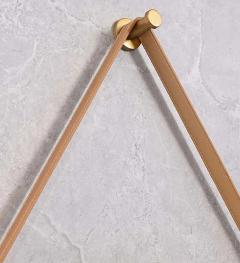 Bathroom Mirror Led Touch Gold Mirrorlux Selene S-4676g Round Frame Diameter 600mm Gold