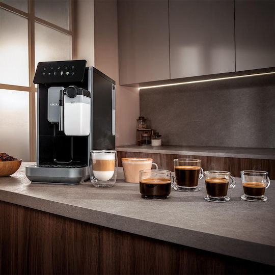 Cecotec Cremmaet Espressor Automat 2230W Presiune 19bar pentru Cappuccino cu Râșniță Negru
