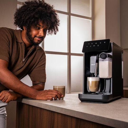 Cecotec Cremmaet Espressor Automat 2230W Presiune 19bar pentru Cappuccino cu Râșniță Negru
