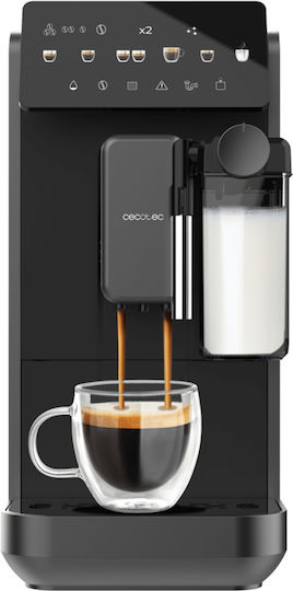 Cecotec Cremmaet Espressor Automat 2230W Presiune 19bar pentru Cappuccino cu Râșniță Negru