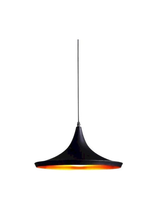 Geyer Pendant Light Black with Socket E27 36x17cm