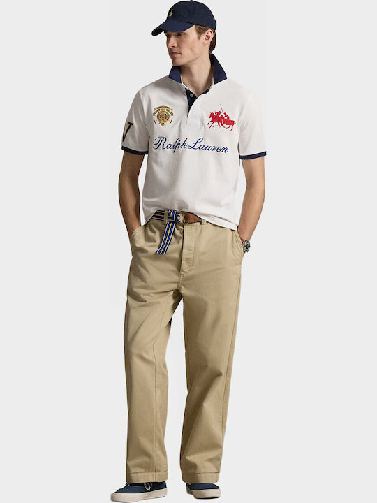 Polo Herrenbluse Kurzarm Weiß