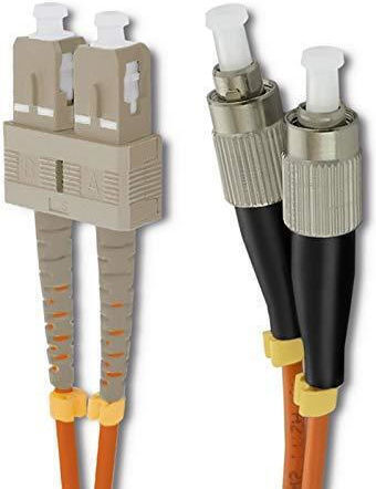 Qoltec Optical Fiber Cable 5m Orange