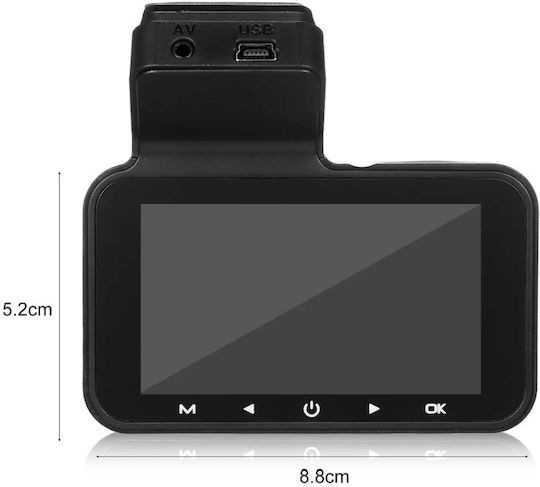 Комплект Камера DVR за Автомобил 1080P със Дисплей 3" Wi-Fi и Задна Камера