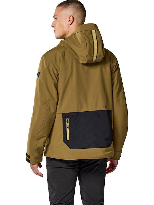 Rev'IT Entropy Winter Men's Riding Jacket Softshell Waterproof Brown Black