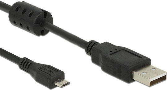 DeLock Редовна USB 2.0 до микро USB кабел Черен 3м (84909) 1бр