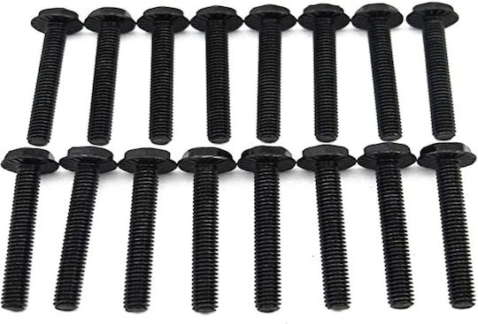Set 16 Xspc Unc 6-32 30mm Schwarze Schrauben