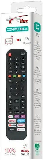 Telecomandă Universală Compatibilă Hisense TV Jolly Line JL1720/comp20240108