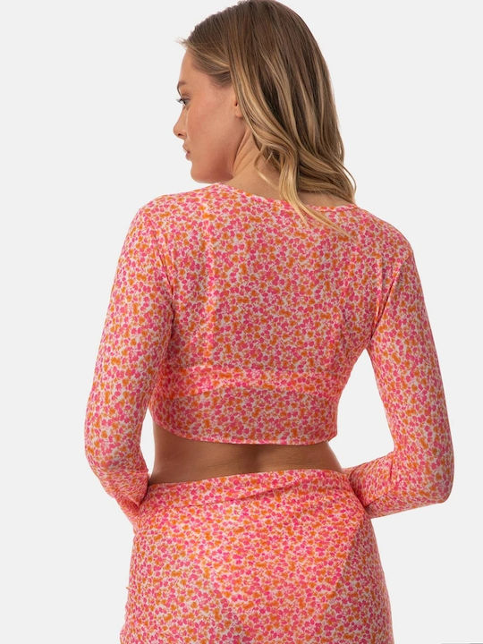 Γυναικείο Crop Top Μακρυμάνικο Sorbet