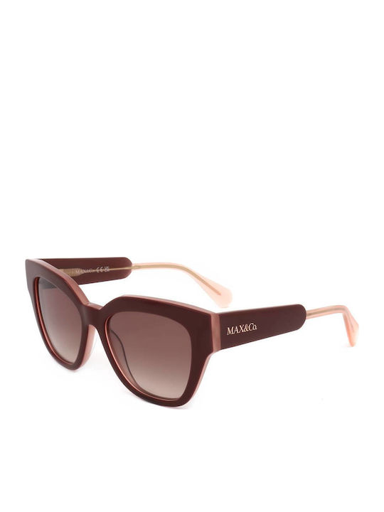 Max & Co Woman Sunglasses With Black Frame And Burgundy Lens MO0059 71F