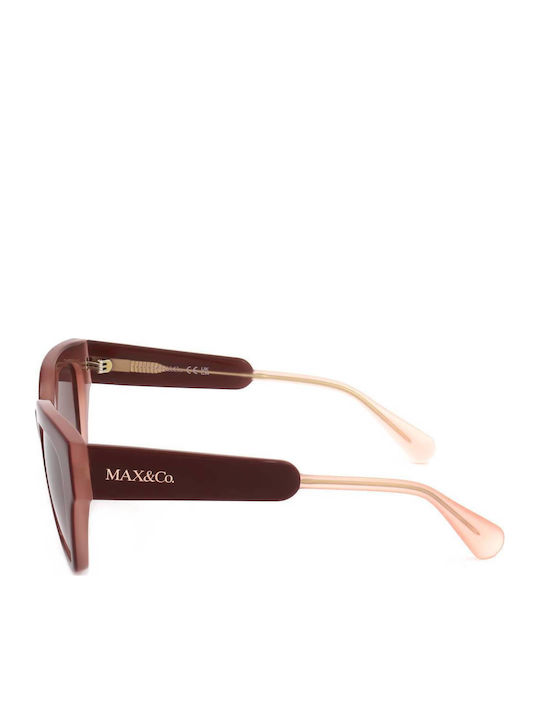 Max & Co Woman Sunglasses With Black Frame And Burgundy Lens MO0059 71F