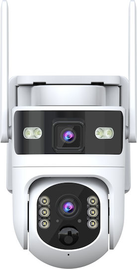 Powertech PT-1547 IP Dual Κάμερα Παρακολούθησης 4G Full HD+ 4MP Αδιάβροχη Μπαταρίας με Αμφίδρομη Επικοινωνία