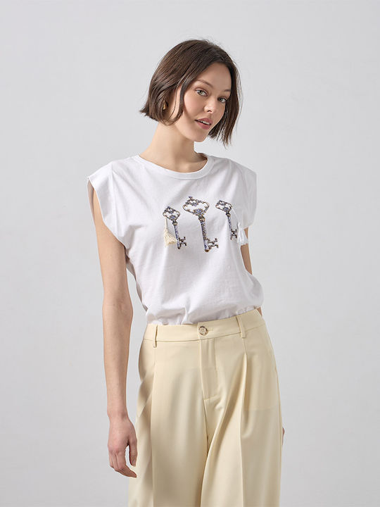 Γυναικείο T-shirt Λευκό