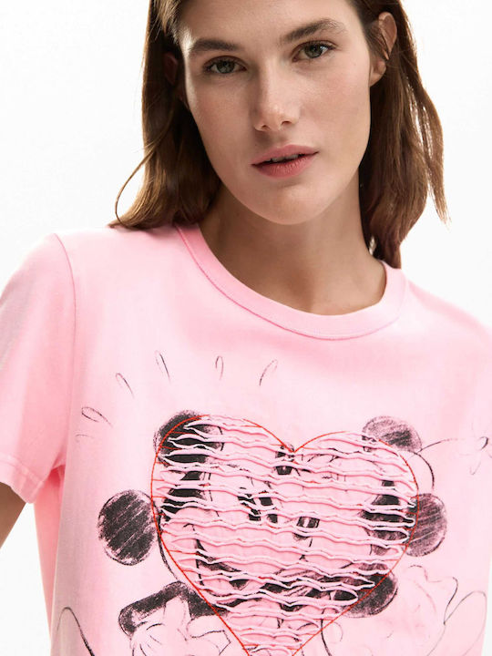 Mickey Women's Cotton Pink Blouse