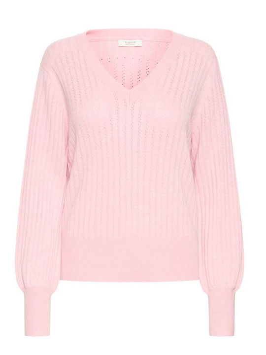 Women's Long Sleeve Pink Sweater