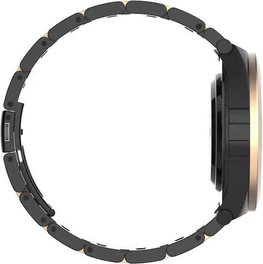 MaxCom FW76 Stainless Steel 42mm Smartwatch με SIM και Παλμογράφο (Gal Black)
