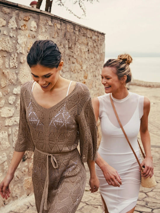 Rock Club Women's Beachwear Brown Dress