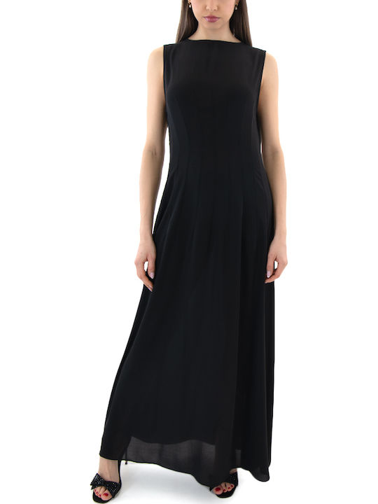 Summer Maxi Shirt Dress Black