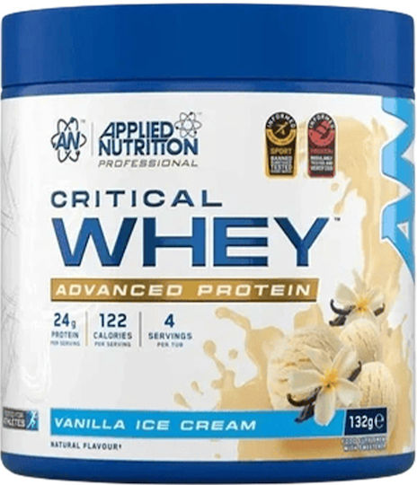 Applied Nutrition Critical Whey Πρωτεΐνη Ορού Γάλακτος Χωρίς Γλουτένη με Γεύση Chiquita Banana Strawberry Smoothie 132gr