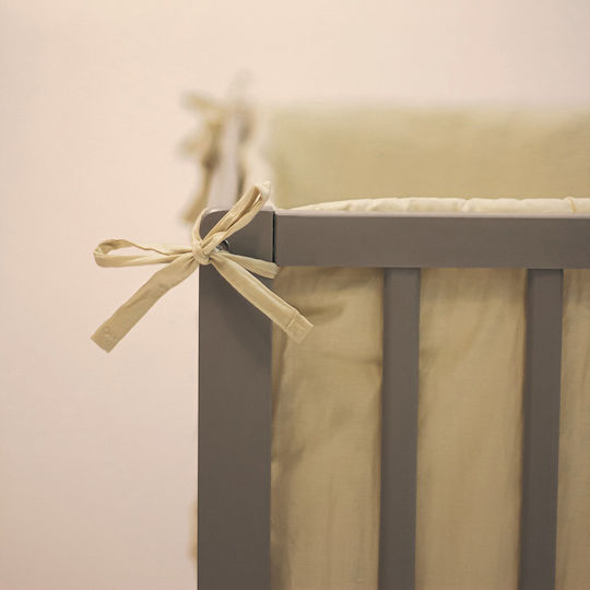 Petite & Mars Crib Bumper Standard Inside Light Gray 60x120cm