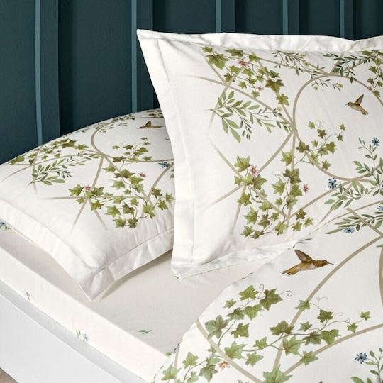 Tac Cotton Satin Duvet Cover Set 200x220cm Double With 4 Pillowcases & 1 Bed Sheet Purple