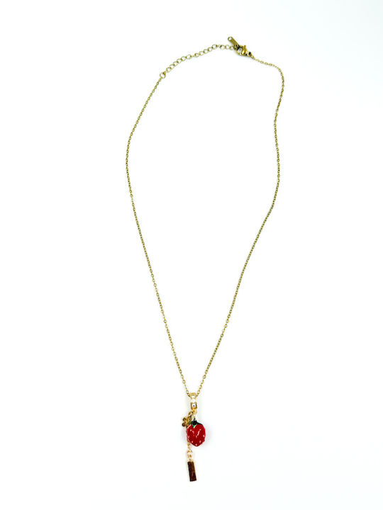 Irene Vilou Necklace From Gold Plated Steel