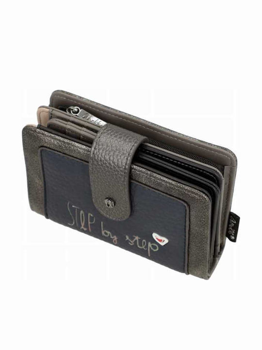 Small Fabric Women's Card Wallet with RFID Beige