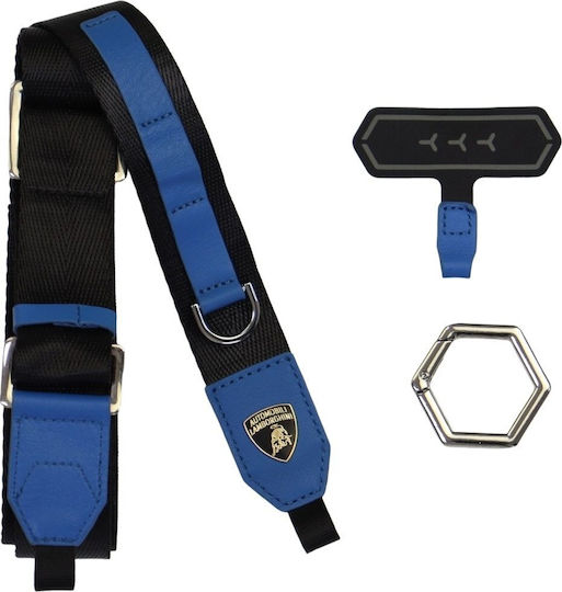 Audi Universal Lamborghini D1 Crossbody Webbing Strap Blue Lb-cblwsgl-te/d1-be