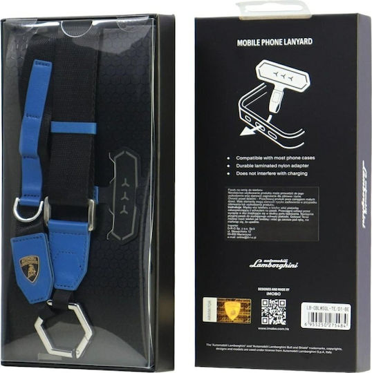 Audi Universal Lamborghini D1 Crossbody Webbing Strap Blue Lb-cblwsgl-te/d1-be