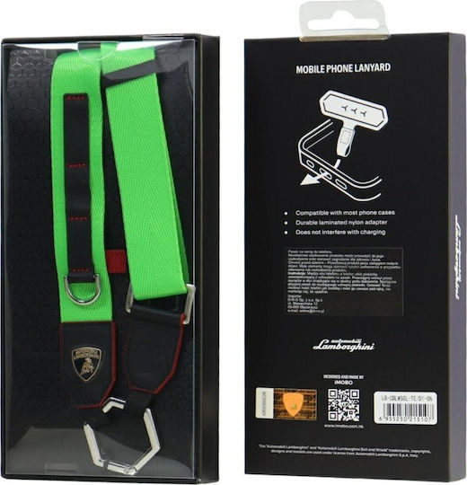 Audi Universal Lamborghini D1 Crossbody Webbing Strap Green Lb-cblwsgl-te/d1-gn