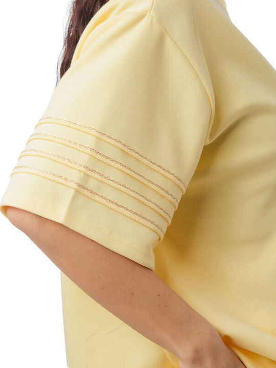 Yellow Set Trousers Blouse