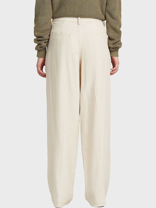 Pantaloni Chino Damă Ecru