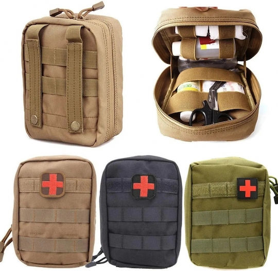 Military Waist Bag Made of Polyester Green
