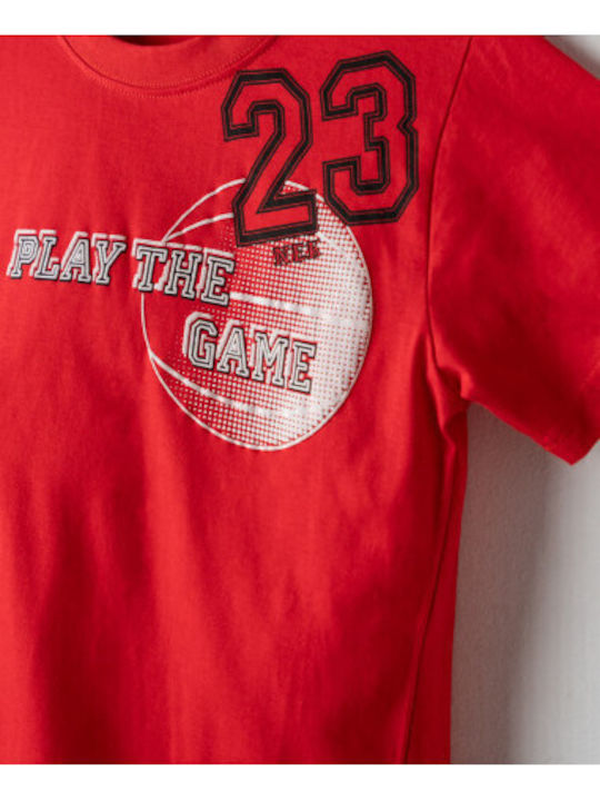 Nek Kids Wear Παιδικό Σετ με Σορτς Κόκκινο 2τμχ
