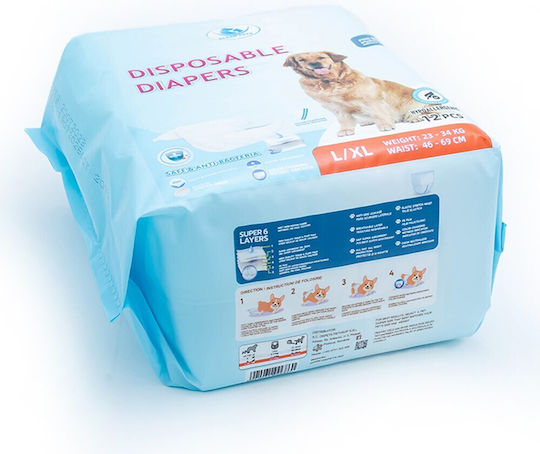 Clean Pets Ersatzwindel Binden Für Hund 12 Stück