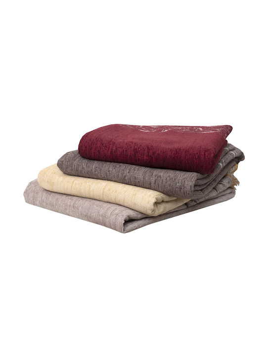 Viopros Armchair Throw Chenille 180x180cm Linen