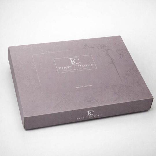 First Choice Set Double 200x220 Beige, Teal Blue