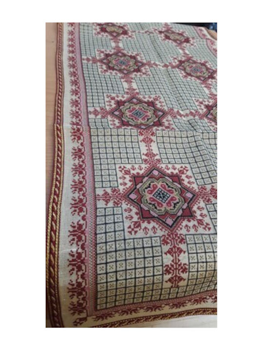 VS Home Καρέ Τραπεζομάντηλο Μπεζ 100x100εκ.