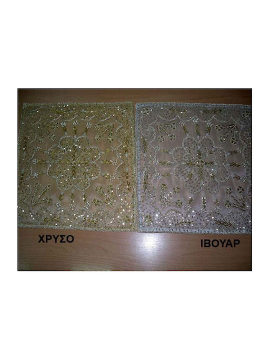 VS Home Καρέ Τραπεζομάντηλο K130 Ασημί 120x140εκ.