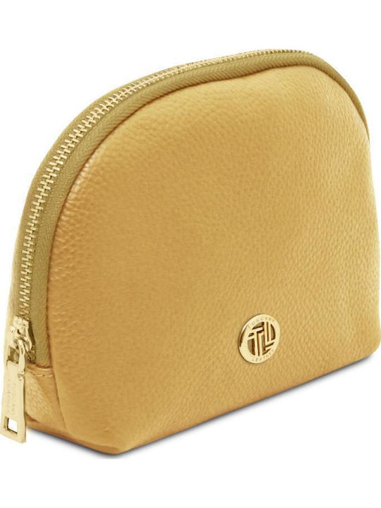 Tuscany Leather Kulturbeutel Gelbes Pastell