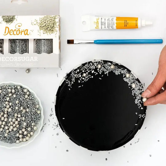 Decora Διακοσμητική Τρούφα Ασημί 85gr