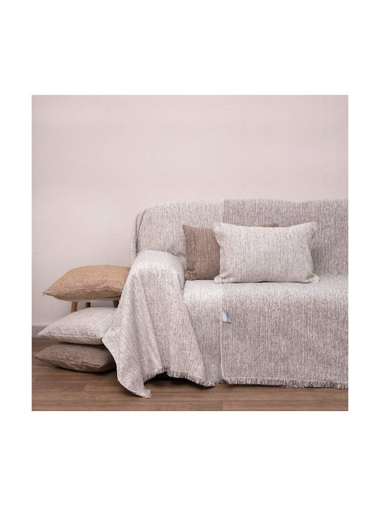 Anna Riska Decorative Pillow Case from 100% Cotton Ivory 42x42cm