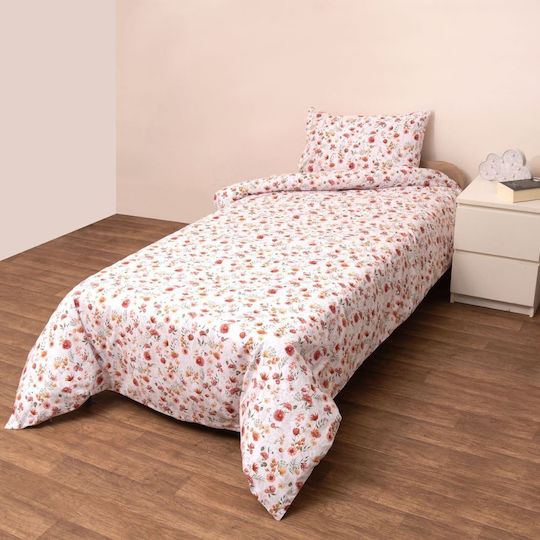 Viopros Baby Sheets Set Crib Cotton Spring Pink 120x160cm 3pcs