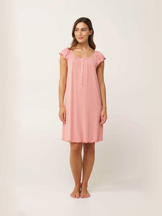 Vamp Καλοκαιρινό Γυναικείο Νυχτικό Pink Tan Vamp Καλοκαιρινό Γυναικείο Νυχτικό Pink Tan