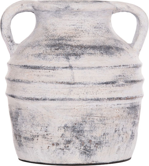 Freebox Decorative Vase Ceramic Grey 21x22cm